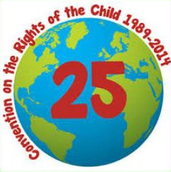 Convention of the Rights of the Child 25th Anniversary logo